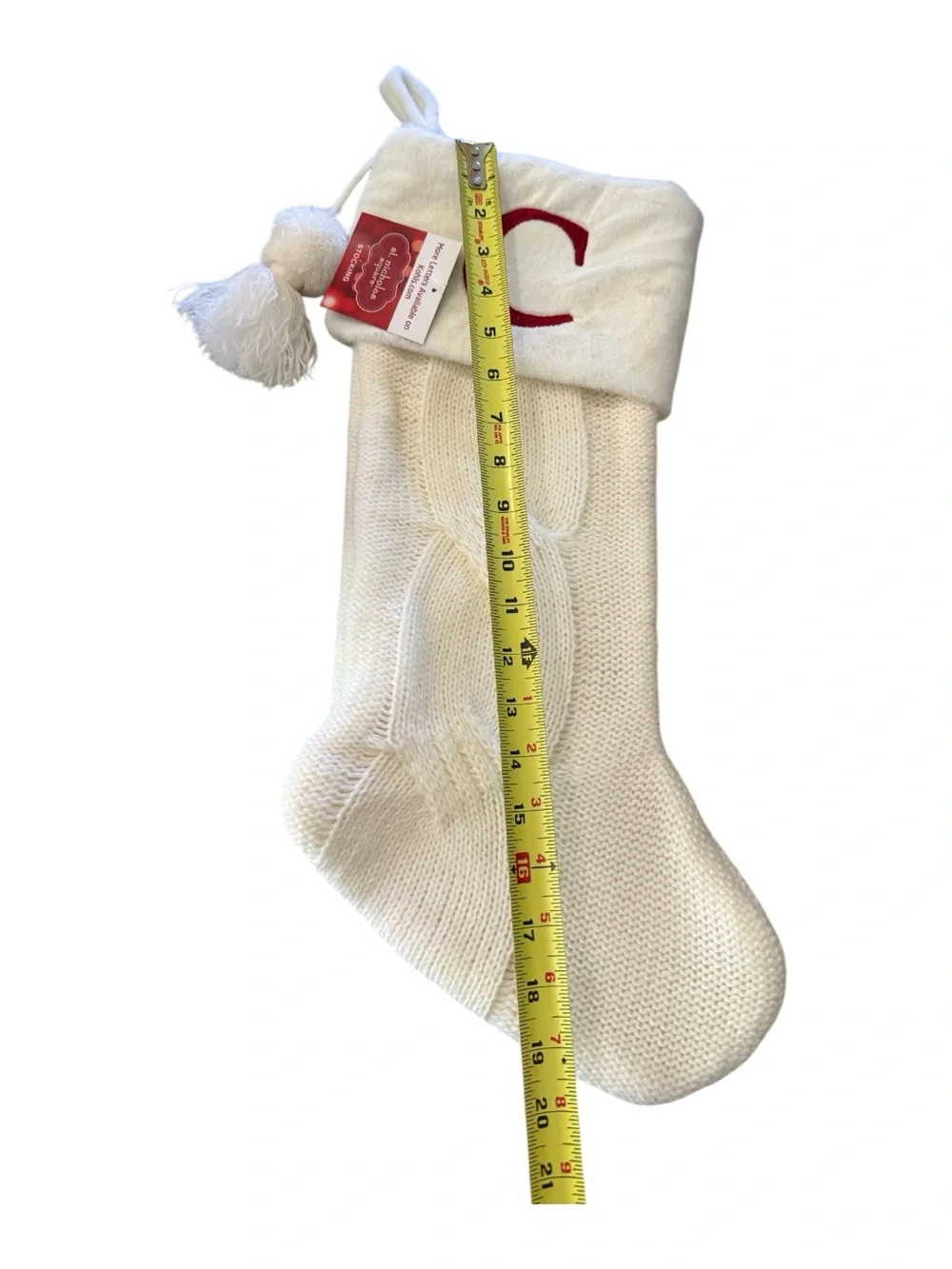 St Nicholas Square C Knit Stocking NWT